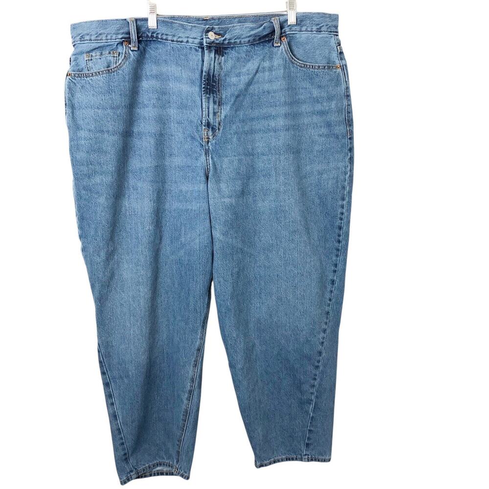 Old Navy Women's Extra High-Rise Medium Wash Balloon Jeans Size 22